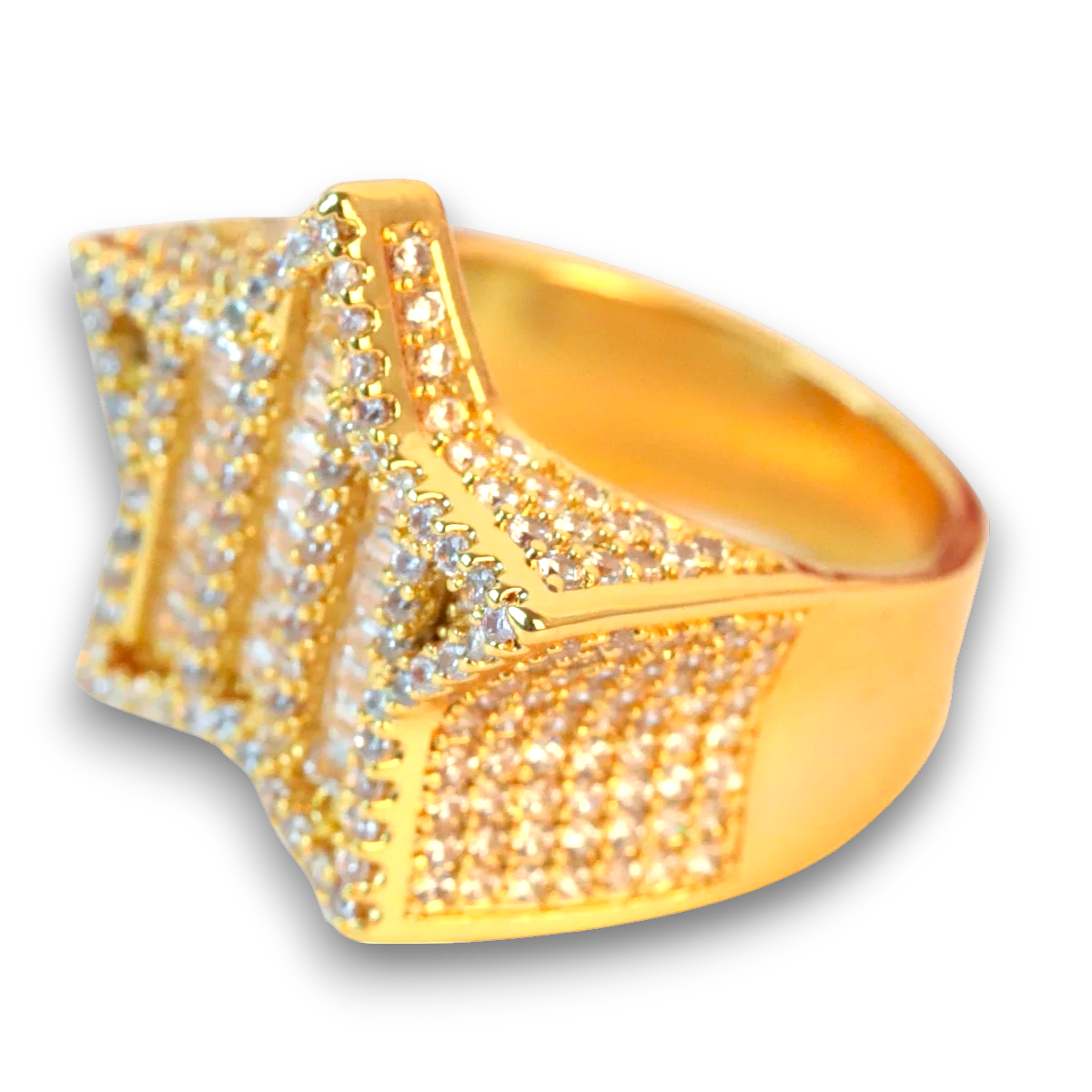 Anillo Stellar Baguette Oro 18K y Oro Blanco
